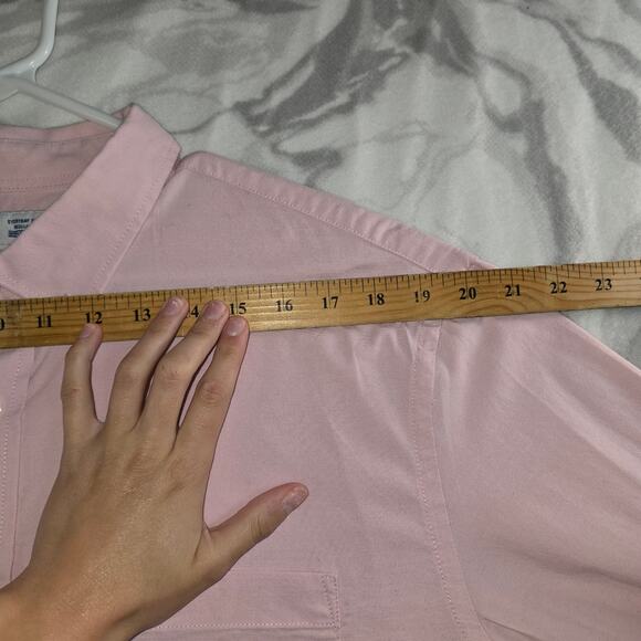 Old Navy Everyday Shirt Regular Fit Men's Pink Long Sleeve Button Up Size XL - Picture 7 of 7